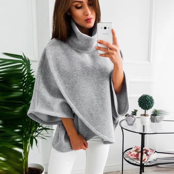 Turtle neck sweater in 4 colors - Picture 3 of 6